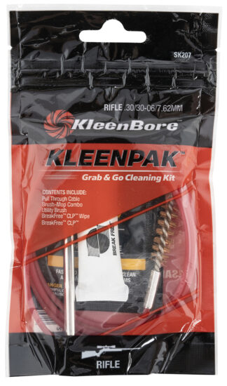 KLEEN-BORE Grab & Go Cleaning Kit SK20710 .30 / .30-06 / 7.62mm, 10 Per Pack
