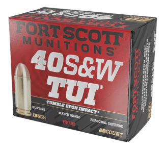 Fort Scott Munitions 40 S&W 125 gr Solid Copper Spun TUI 20 Rounds