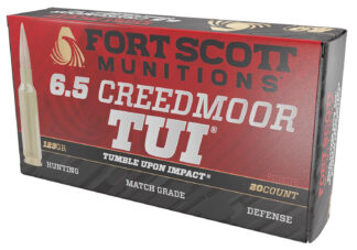Fort Scott Munitions 6.5mm Creedmoor TUI 123gr Solid Copper 20-Round Box