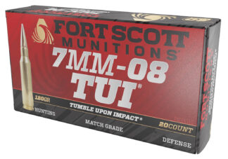Fort Scott Munitions TUI 7mm-08 Remington 120 gr Solid Copper 20 Rounds