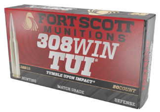 Fort Scott Munitions TUI Brush Hog .308/7.62 NATO 168 gr Solid Copper 20 Rounds