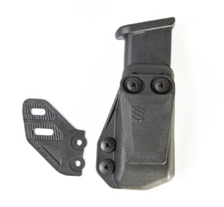 Blackhawk Stache IWB Magazine Carrier, Single Stack, Belt Clip Mount, Black Polymer