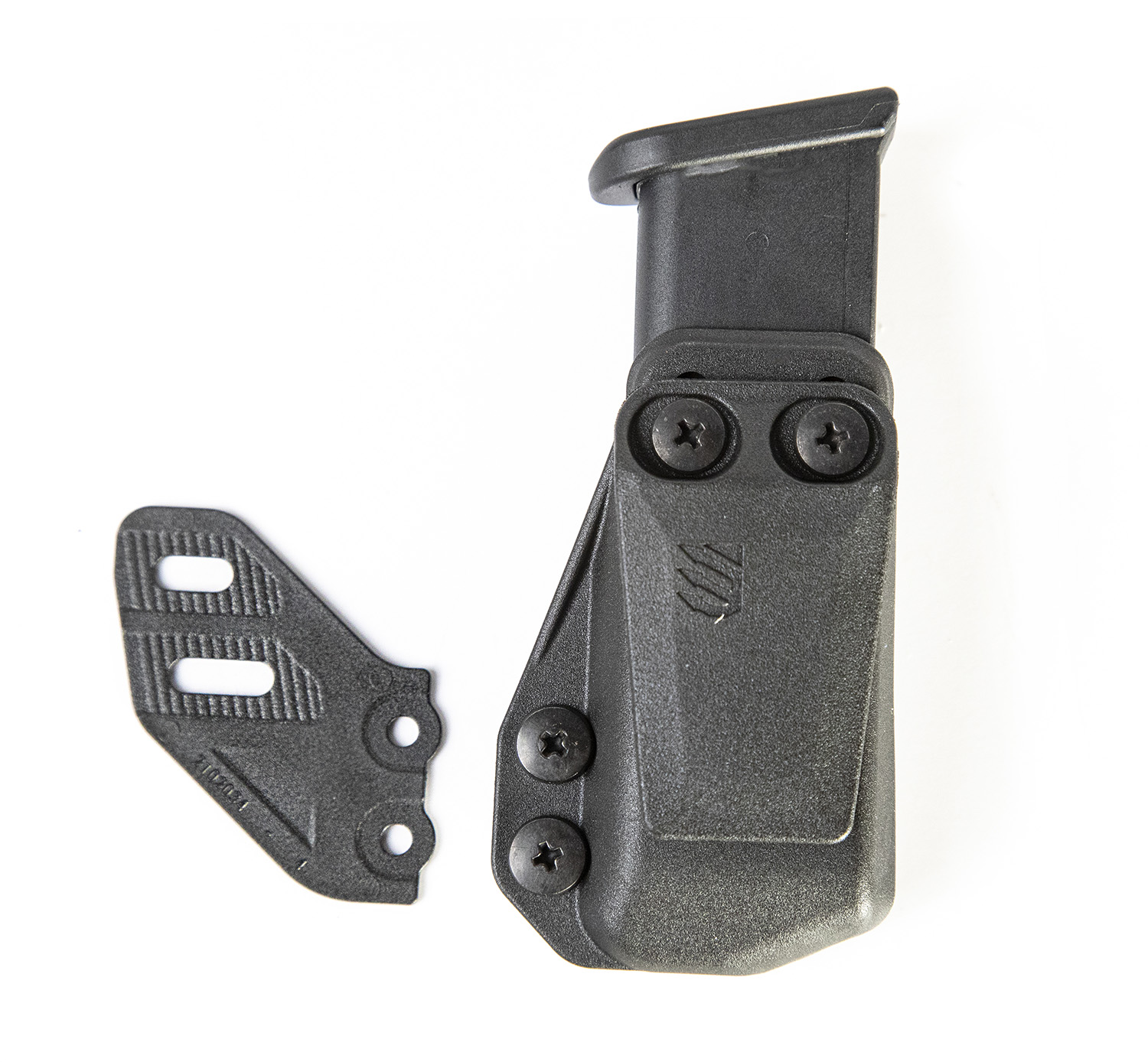 Blackhawk Stache IWB Magazine Carrier, Single Stack, Belt Clip Mount, Black Polymer