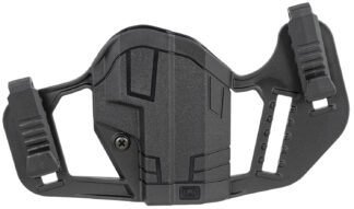 Uncle Mike's 79077 Apparition IWB/OWB Belt Clip Mount Compatible w/Glock 43/43X/Springfield Hellcat Black Polymer Ambidextrous