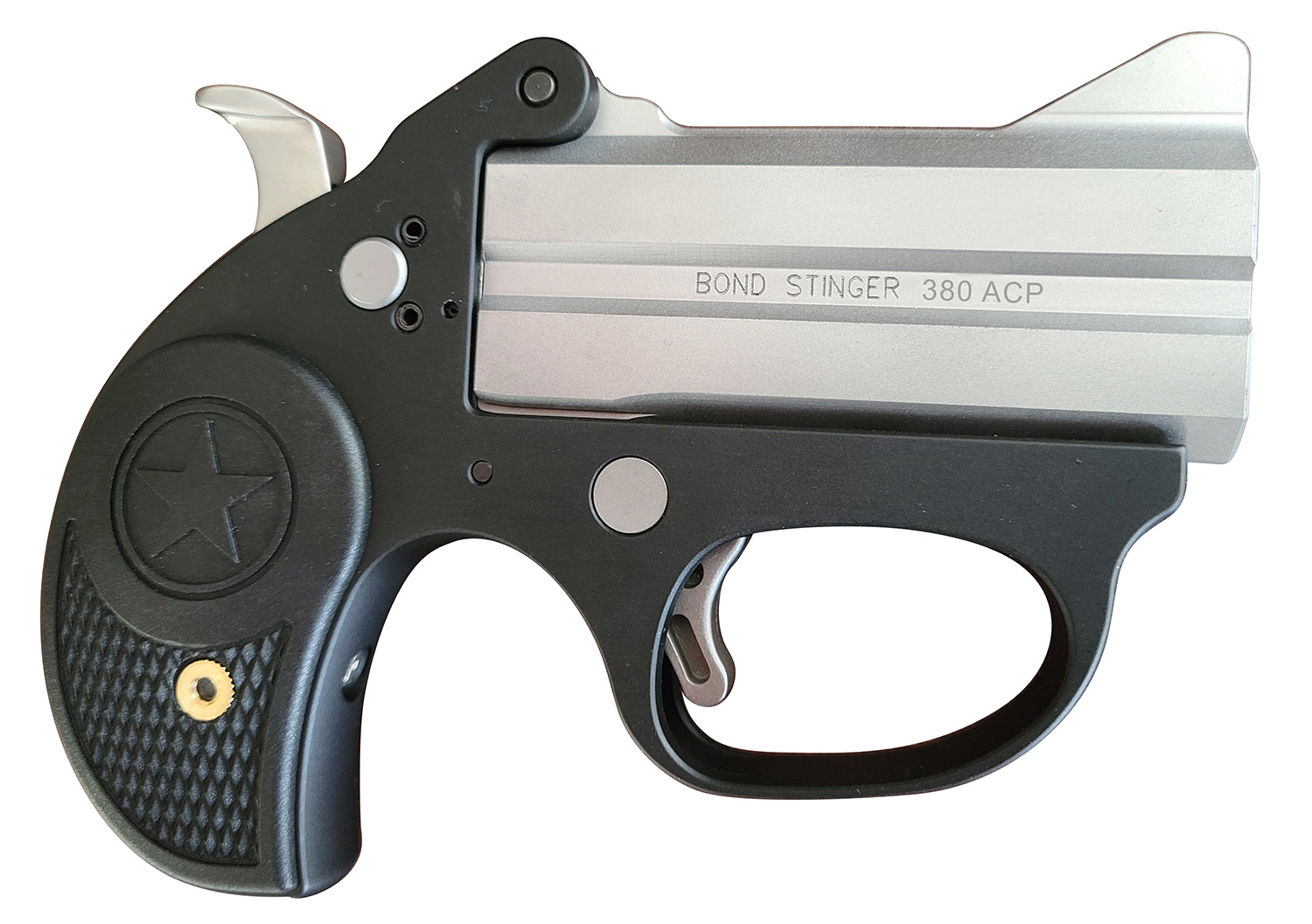 Bond Arms Stinger Single Action .380 ACP 3 in Barrel 2 Rounds Matte Stainless/Black Anodized