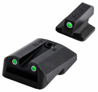 TruGlo Tritium Pro Night Sights TG231F3W Black with Green Tritium and White Outline