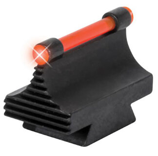 TruGlo 3/8" Dovetail Front Sight, 0.450" Red Ramp Fiber, Steel, Black