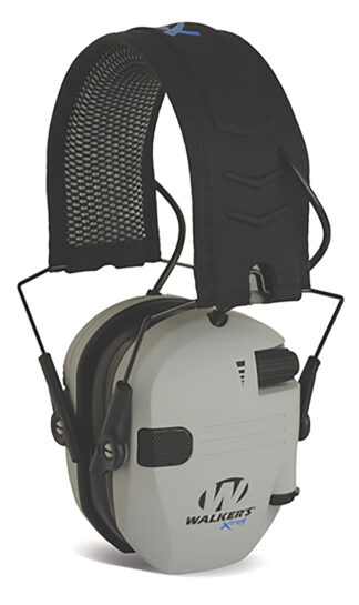 Walkers Razor X-TRM Digital Electronic Muff, 21 dB, Over-the-Head, Gray/Black Polymer, Bluetooth