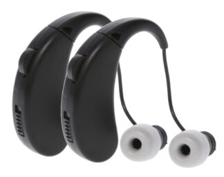 Walker's GWPRCHUE2PK Ultra Ear BTE Hearing Enhancer 22 dB Behind the Ear Rechargeable 2 Pack