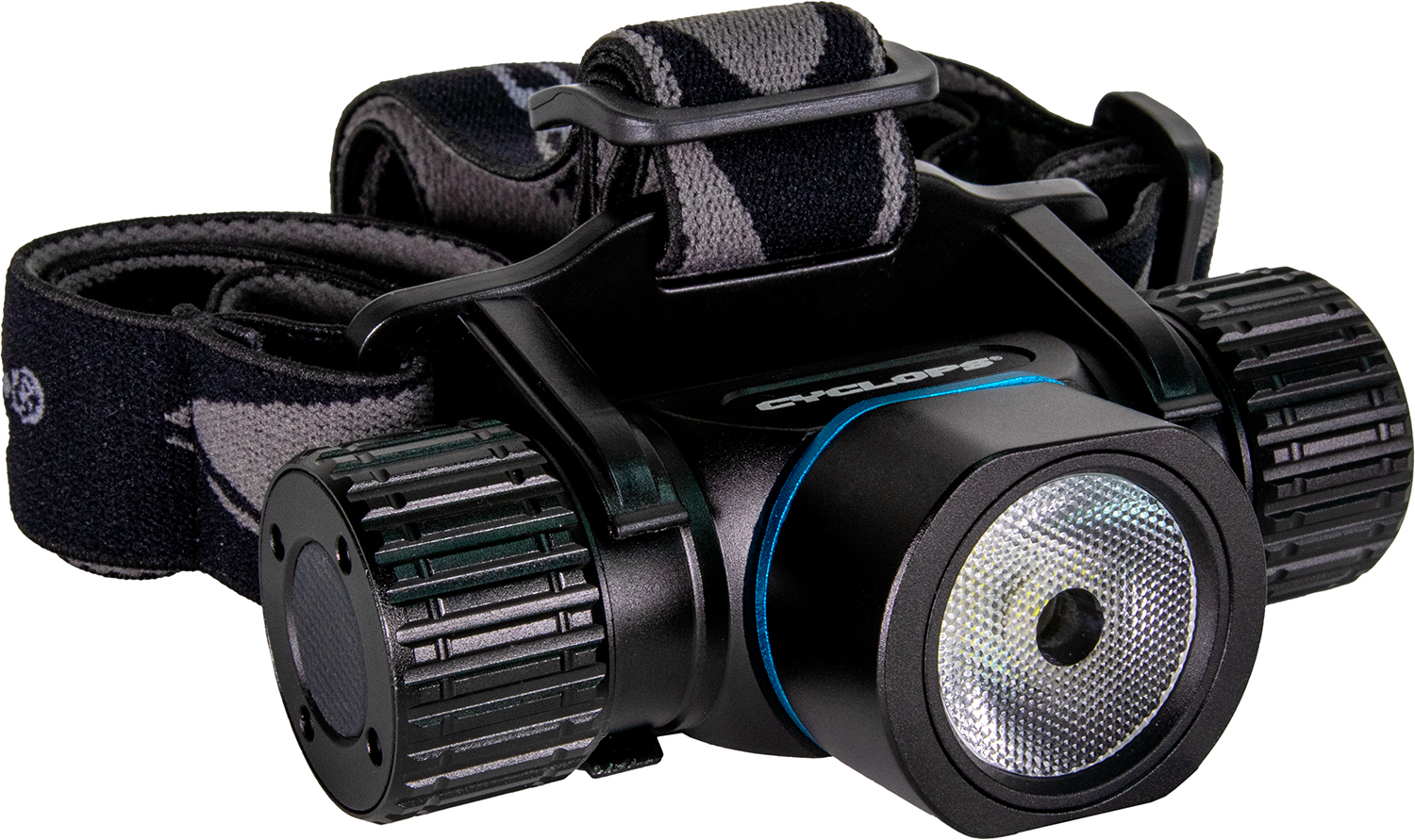 Cyclops Poseidon 2000 Lumens Rechargeable Headlamp, 200 m, White/Black