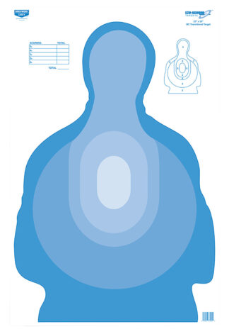 Birchwood Casey Eze-Scorer 23 in x 35 in Transitional Blue Paper Target, 100 Pack