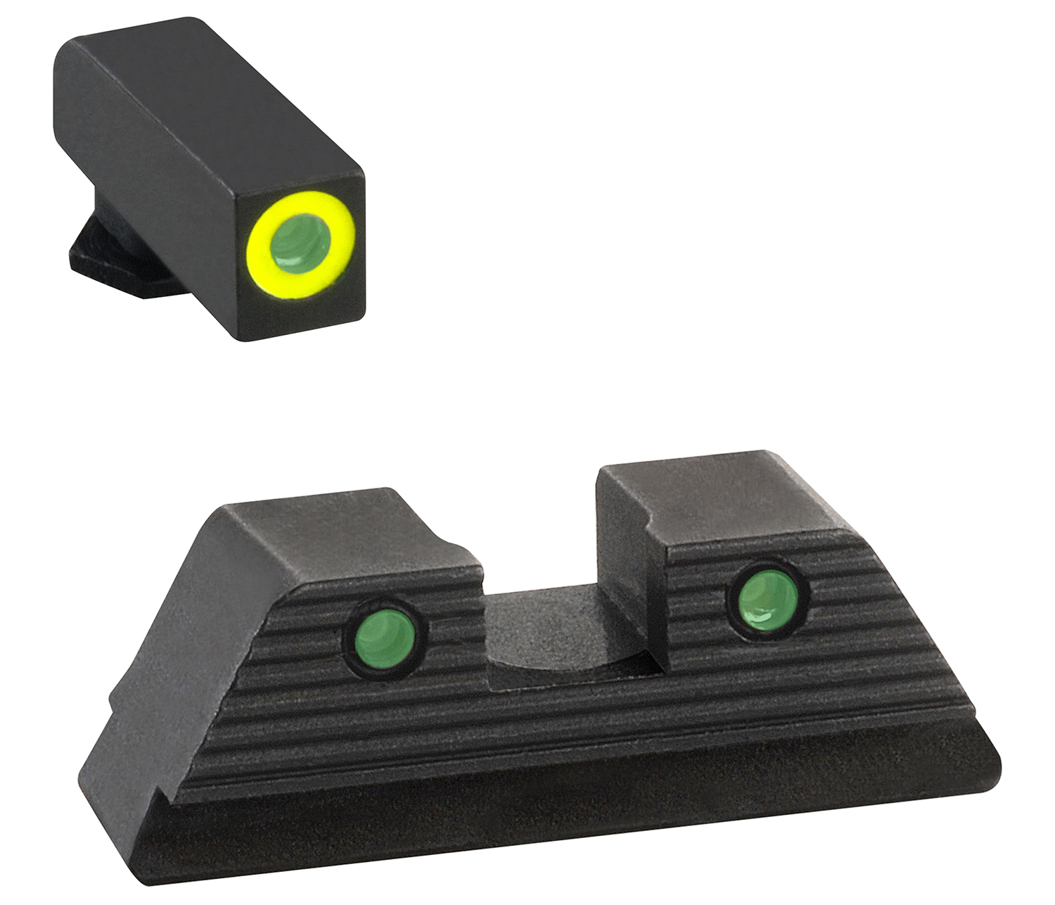Ameriglo Trooper Night Sight Set for Glock MOS, Green Tritium Front/Rear