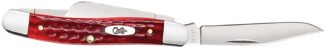 Case Medium Stockman Folding Clip/Sheepsfoot Spey Blade Tru-Sharp SS Old Red Bone Handle