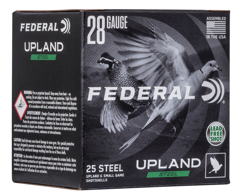 Federal Upland Steel 28 Gauge 2.75 in 5/8 oz #7.5 Shot 25 Rounds