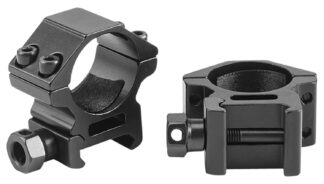 Riton X1L 1 in Low Scope Rings, Matte Black, 9mm High, 6061-T6 Aluminum