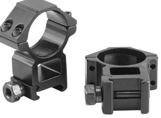 Riton X1H Scope Rings 1in High Picatinny/Weaver Matte Black