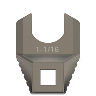 Real Avid Master-Fit 1/2 in Drive Crowfoot Wrench, 1 1/16 in Titanium-Coated Stainless Steel