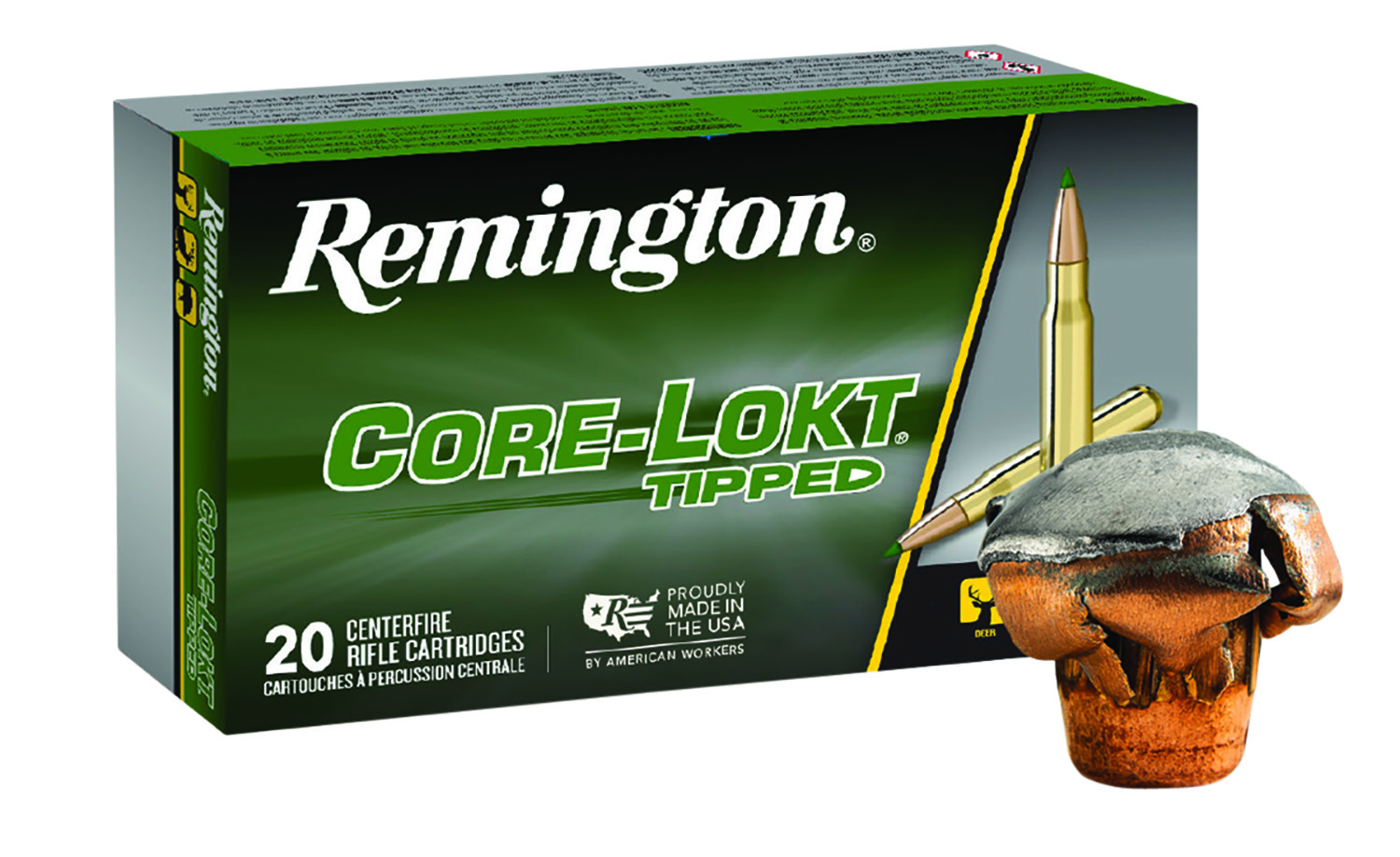 Remington Core-Lokt Tipped .30-06 Springfield 150 gr Polymer Tip 20 Rounds