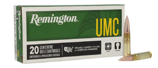 Remington Ammunition 26854 UMC 300Blackout 150gr Full Metal Jacket 20 Per Box/10 Case