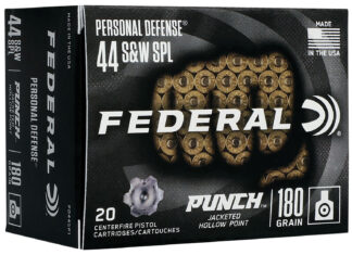Federal Ammunition PD44SP1 Punch Personal Defense .44 S&W Special 180 Gr JHP