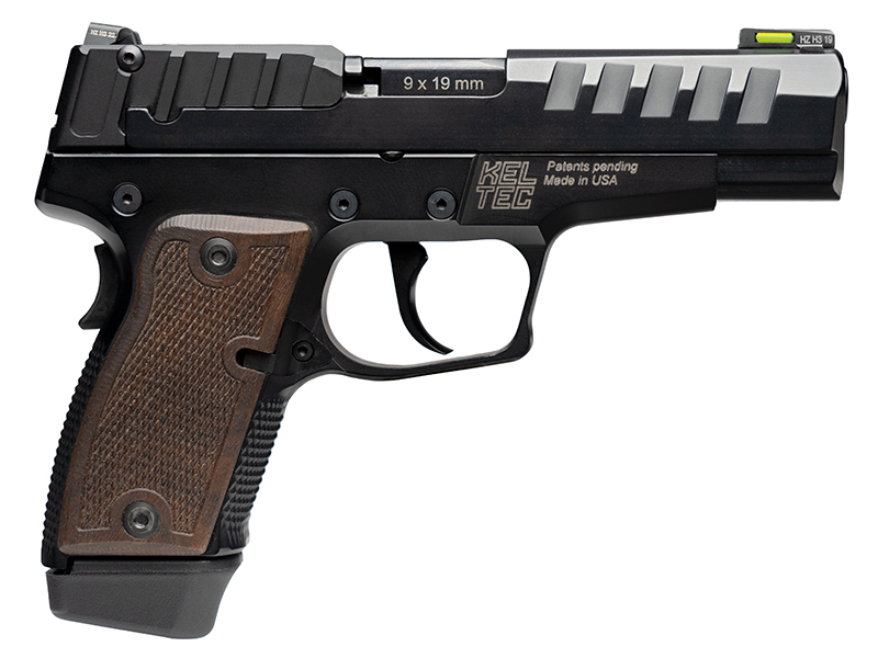 KelTec P15 9mm Semi-Auto Pistol, 4 in Barrel, Nitride Slide, Walnut Grip, 15 Rounds