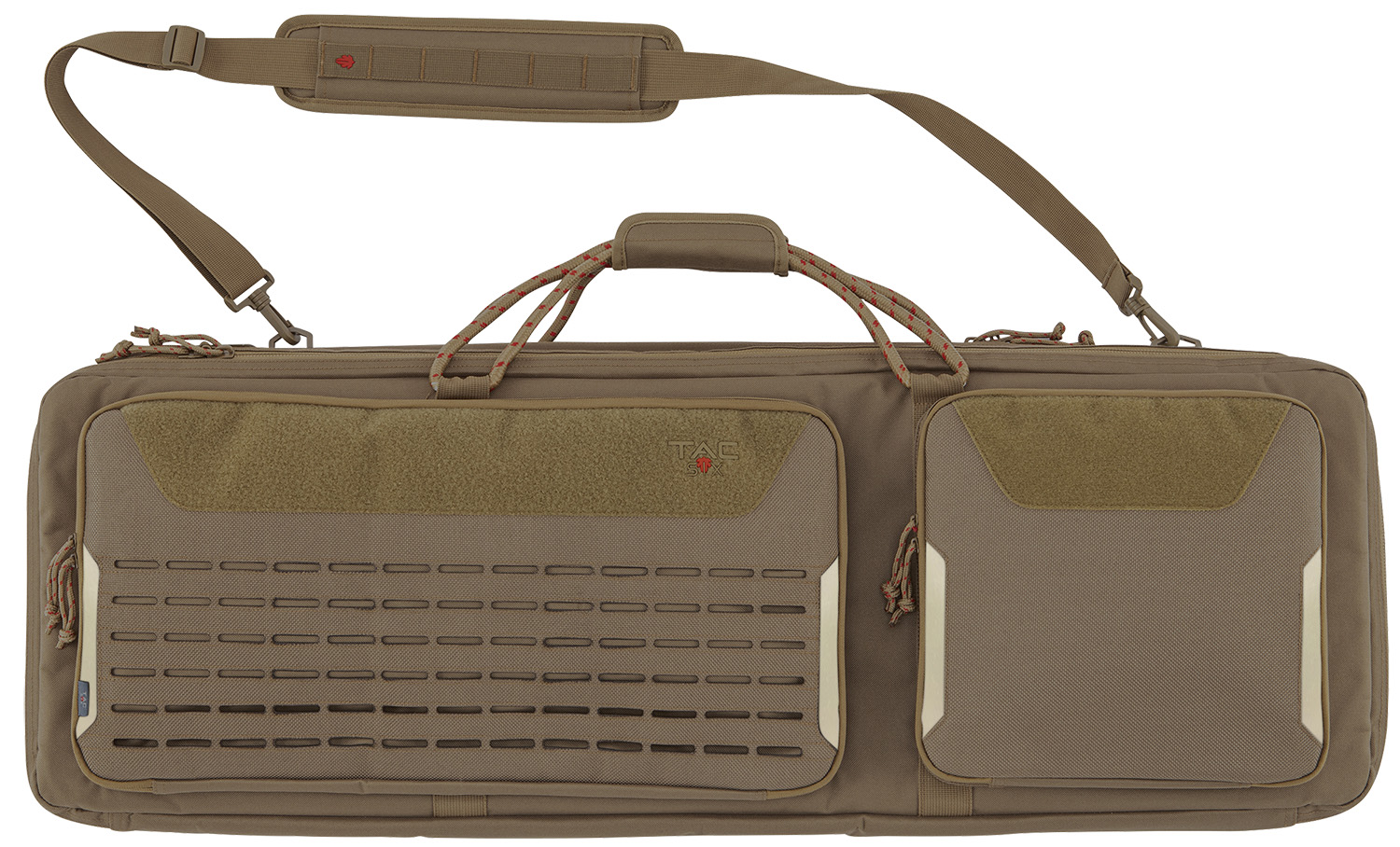 Tac Six 10839 Unit Tactical Case 2-Rifle Coyote 600D Polyester