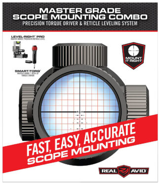 Real Avid Master Scope Mounting Combo Includes Torque Driver and Reticle Leveling System