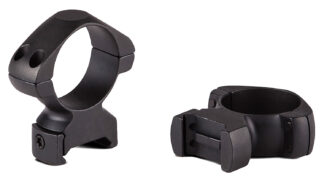 Konus 7402 Steel Scope Rings, 1 in Low, Matte Black, 0 MOA