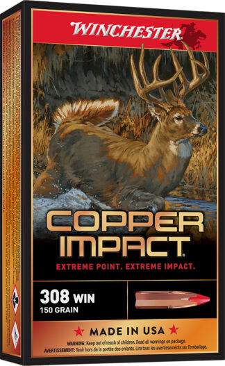 Winchester Copper Impact .308 Win 150 gr Copper Extreme Point 20-Round Box