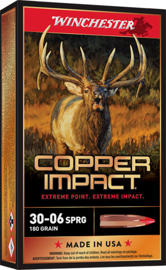 Winchester Copper Impact .30-06 Springfield 180gr Copper Extreme Point Lead-Free 20-Round Box
