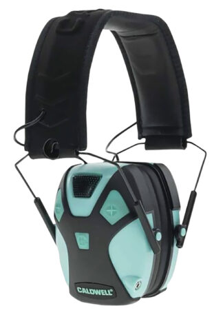 Caldwell E-Max Pro Electronic Earmuff, 23 dB Reduction, Over-the-Head, Aqua Blue/Black