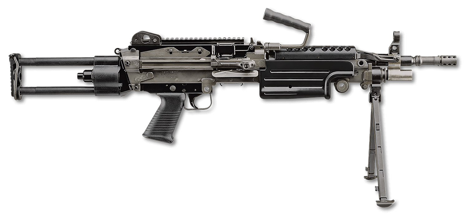 FN 46100171 M249S Para 5.56x45mm NATO 16.10" Barrel 30+1 Mag Or 200rd Belt Capacity, Black Rotating & Telescoping Stock, Hydraulic Recoil Buffer, Non-Slip Buttplate, Optics Ready