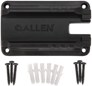Allen Gun Ready Rail Handgun Magnet, Screw Mount, Black Metal, Holds 1 Handgun