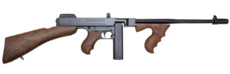 Thompson T1B14 1927A-1 Deluxe 45 ACP Caliber with 16.50" Barrel, 20+1 Capacity (Stick), Blued Metal Finish, Walnut Removable Fixed Stock & Wood Grip Right Hand