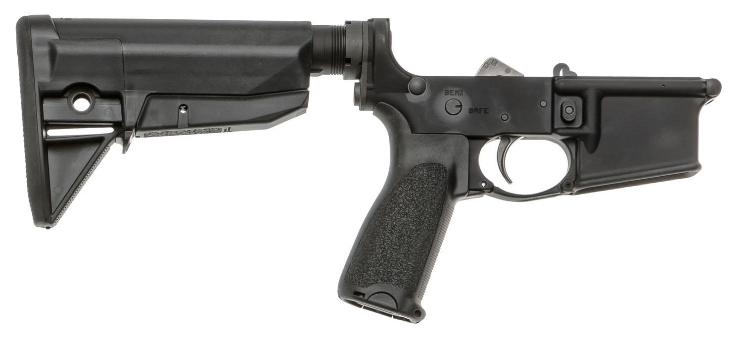 BCM LRG-STK-MOD-0-BLK Complete Lower Receiver Group, Semi-Auto, .223 Rem/5.56 NATO, Black