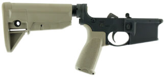 BCM LRGSTKMOD0FDE Lower Receiver Group, Semi-Auto, Multi-Caliber, 7075-T6 Aluminum, Black/Cerakote FDE