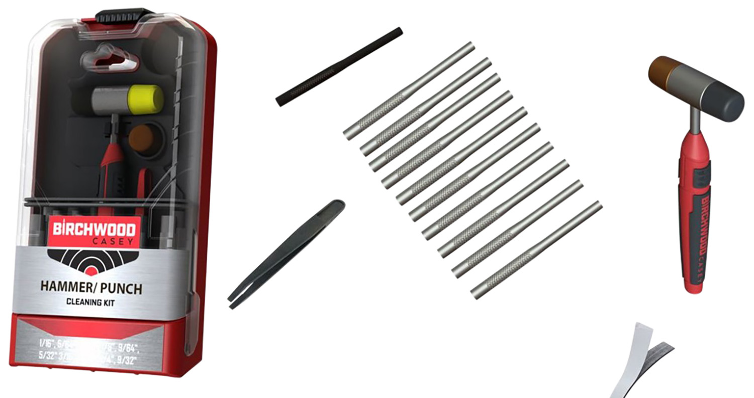 Birchwood Casey Hammer and Punch Kit 19-Piece Dual Face Hammer with Interchangeable Heads