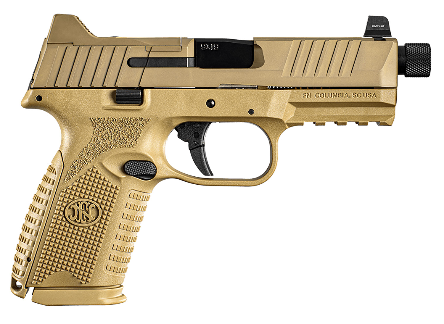 FN 509 Midsize Tactical FN509M 9mm 4.5 in Barrel 24+1 Rounds Flat Dark Earth