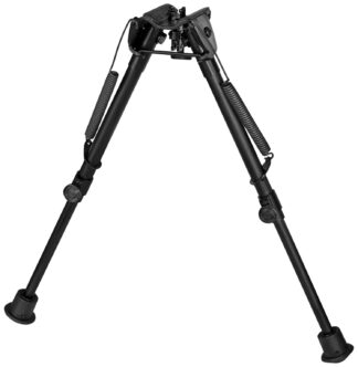 Harris Engineering 1A2-L2 Bipod, 9-13 in, Black, Self-Leveling Folding Legs