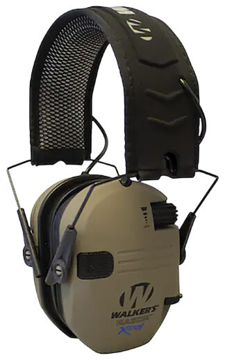 Walkers Razor X-TRM Digital Electronic Earmuff, 21 dB NRR, Over the Head, Flat Dark Earth