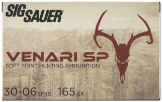 SIG Sauer VENARI .30-06 Springfield 165 gr Soft Point, 20 Rounds Per Box