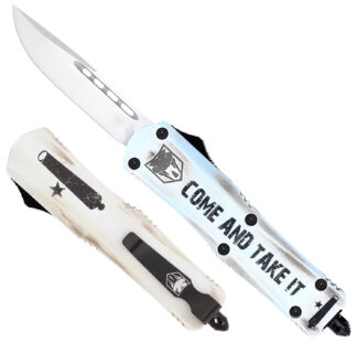 Cobratec Knives FS-3 Come and Take It Dual Action OTF Pocket Knife, 3 in D2 Steel Blade