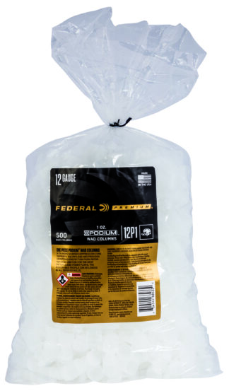 Federal 12P1 Podium Wad Premium 12 Gauge 1 oz White Plastic Wads