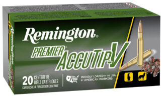 Remington Premier AccuTip-V .224 Valkyrie 60 Grain Boat-Tail 20 Rounds