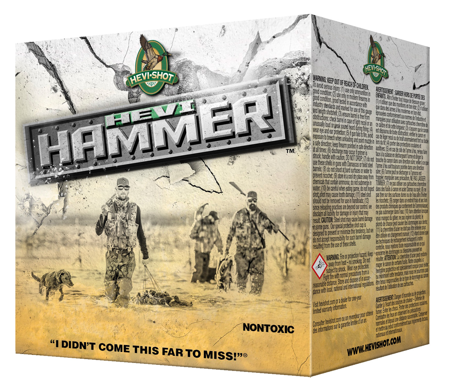 Hevishot HEVI-Hammer 12 Gauge 3.5 in #4 Shot 1-1/2 oz 25 Rounds Per Box