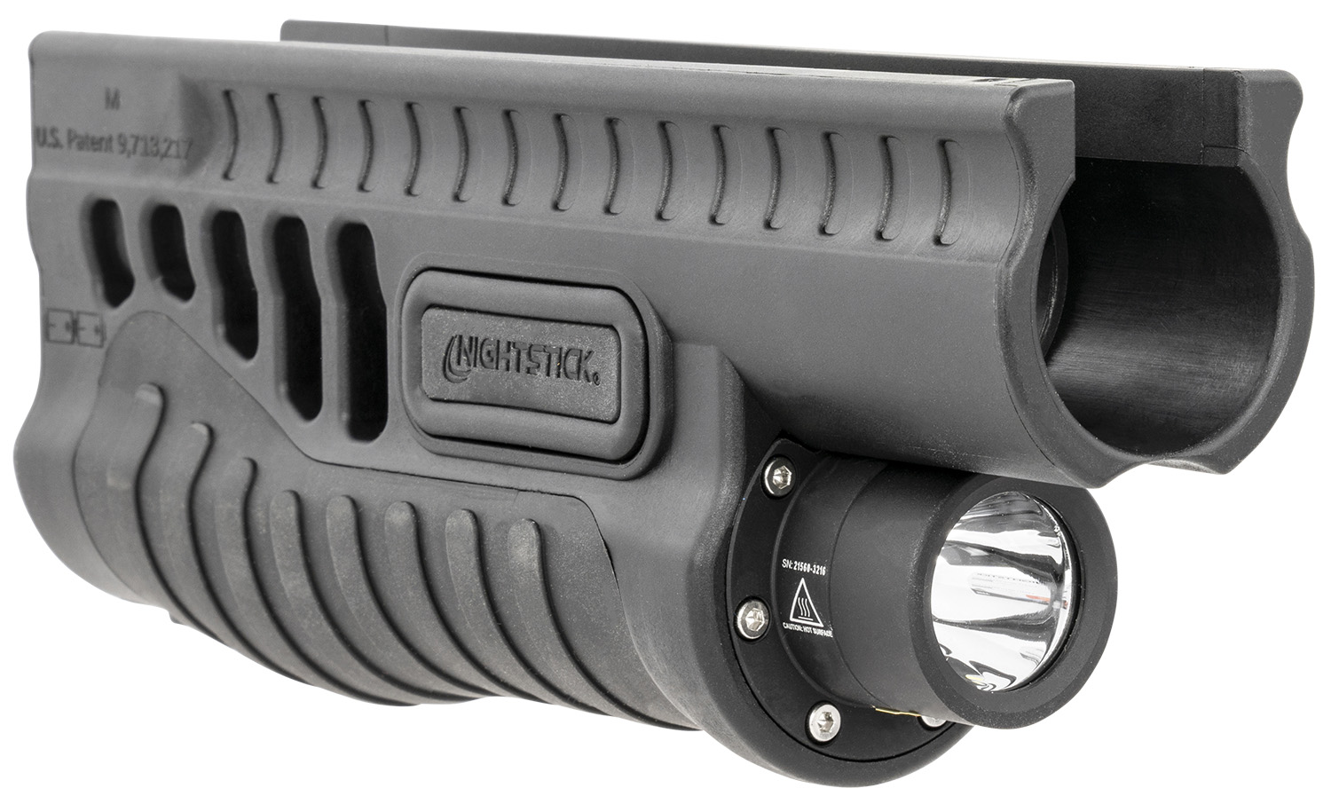Nightstick SFL11GL Shotgun Forend Light Black 1200 Lumens White LED Green Laser Mossberg 500/590/590A1/Shockwave