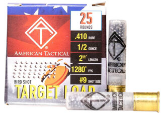 American Tactical / ATI AC4109 Target Load 410 Bore 2.5 in #9 Shot 25 Rounds