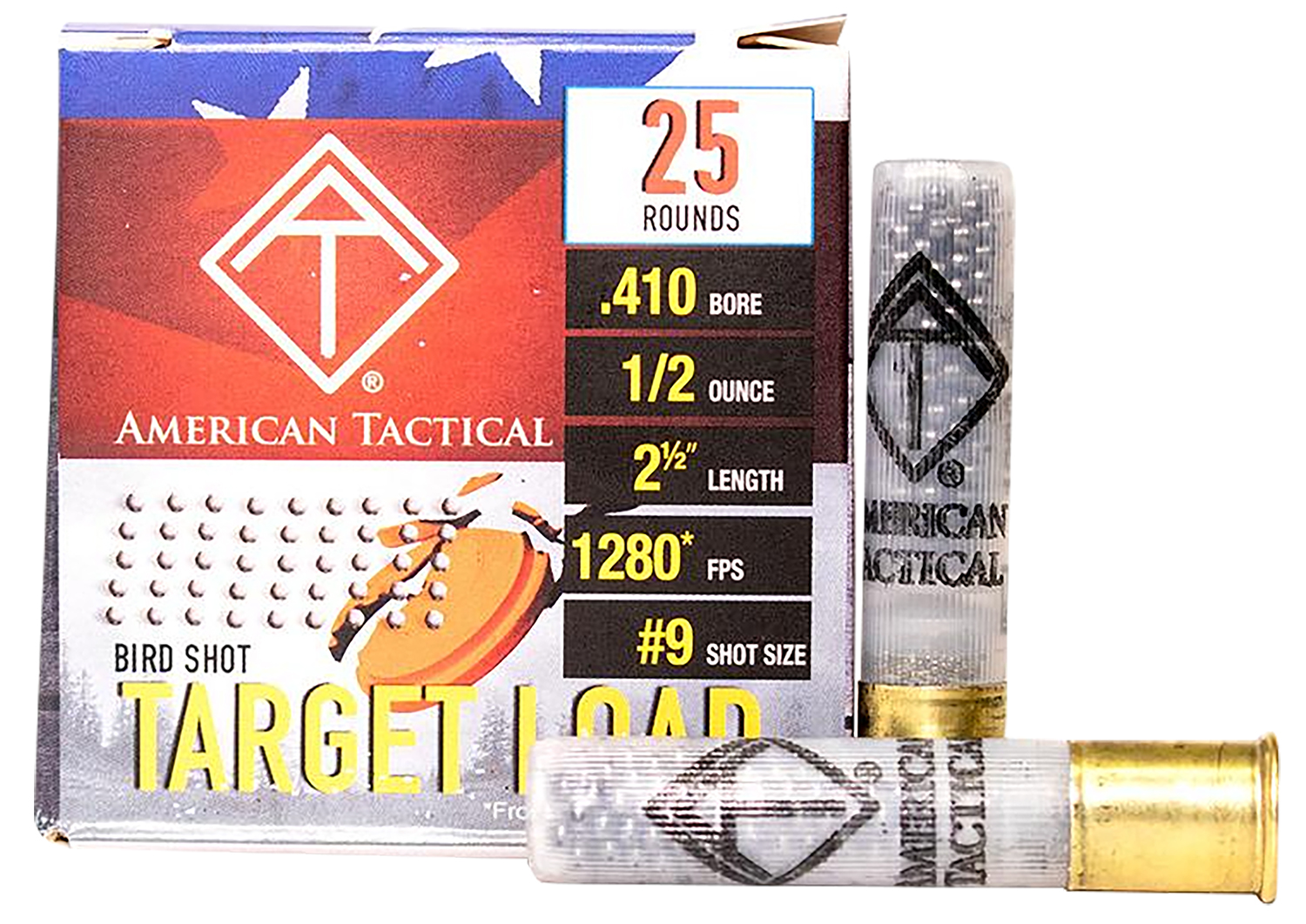 American Tactical / ATI AC4109 Target Load 410 Bore 2.5 in #9 Shot 25 Rounds
