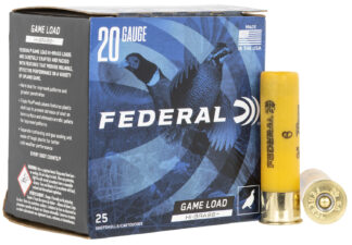 Federal Game-Shok High Brass 20 Gauge 3 in, #6 Shot, 1-1/4 oz, 25 Rounds