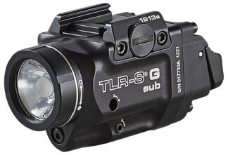 Streamlight TLR-8 G Sub Weapon Light with Green Laser, 500 Lumens, 6.25 in, Black